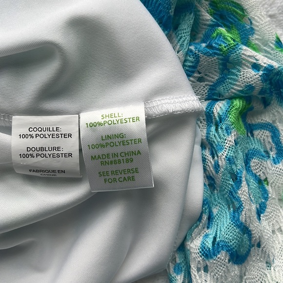 Lilly Pulitzer Size Small Blue/Green/White Dress - Picture 5 of 7